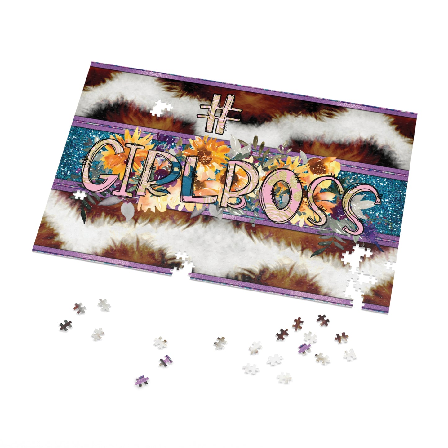 Jigsaw Puzzle, Girlboss, Personalised/Non-Personalised (30, 110, 252, 500,1000-Piece)