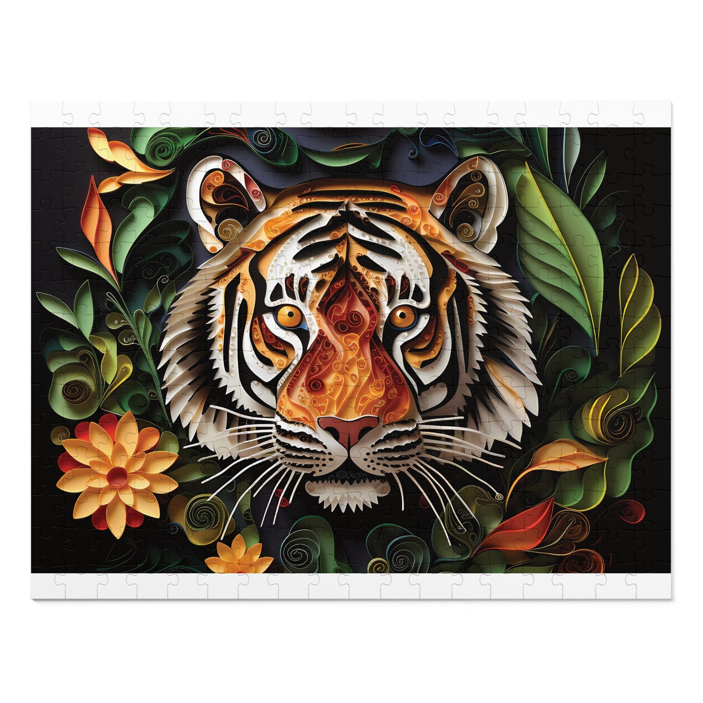 Jigsaw Puzzle, Tiger, Personalised/Non-Personalised (30, 110, 252, 500,1000-Piece)