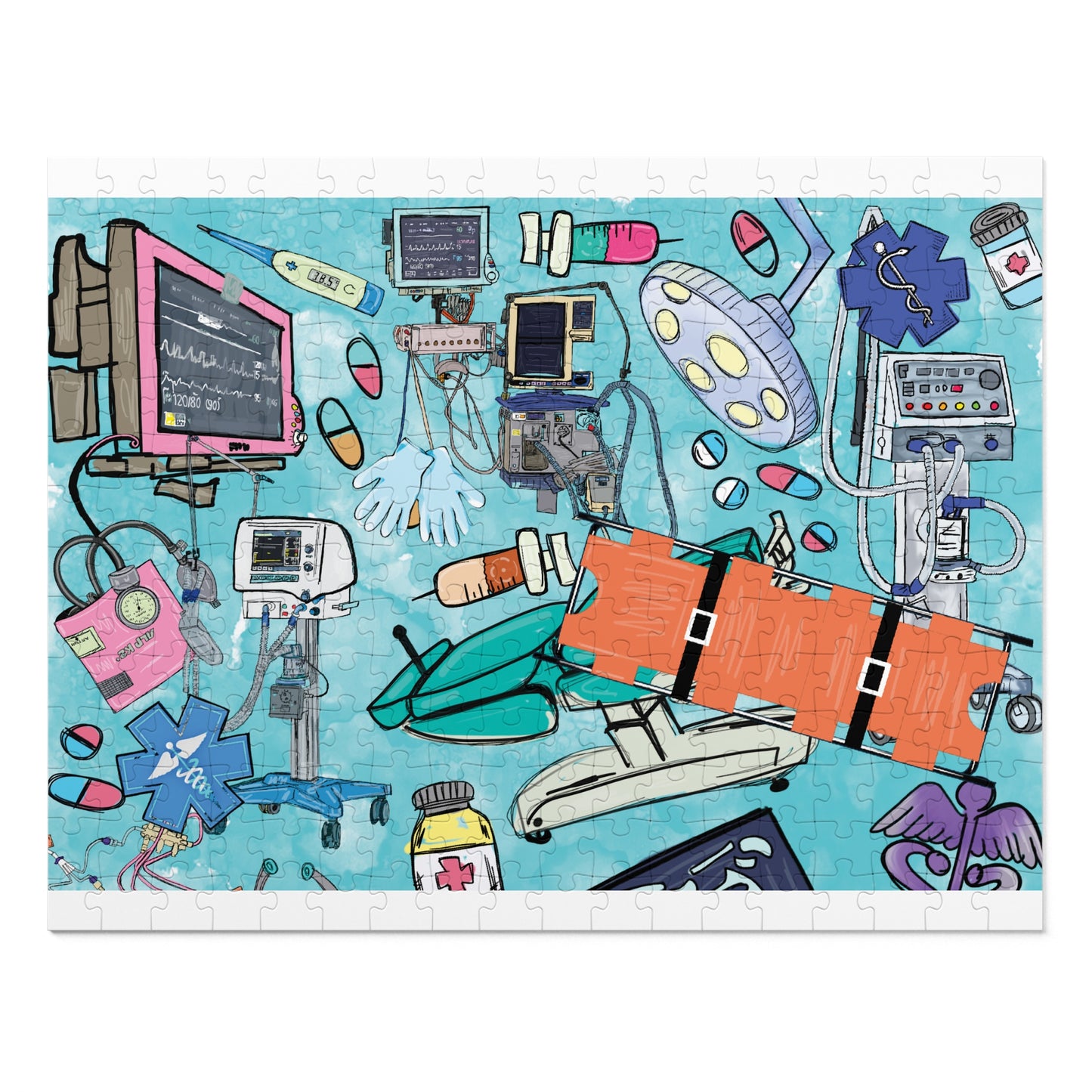 Jigsaw Puzzle, Trauma Nurse, Personalised/Non-Personalised (30, 110, 252, 500,1000-Piece)