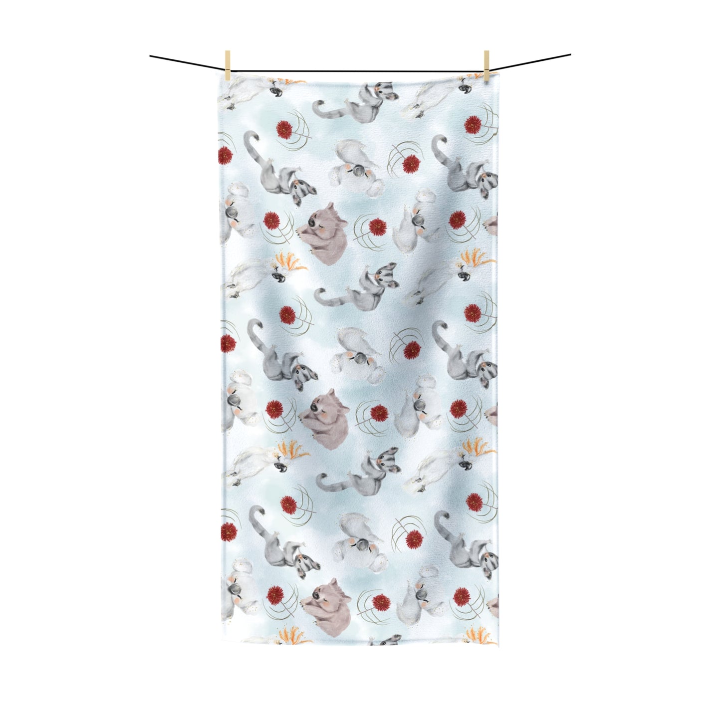 Beach Towel, Australian Animals, Polycotton Towel