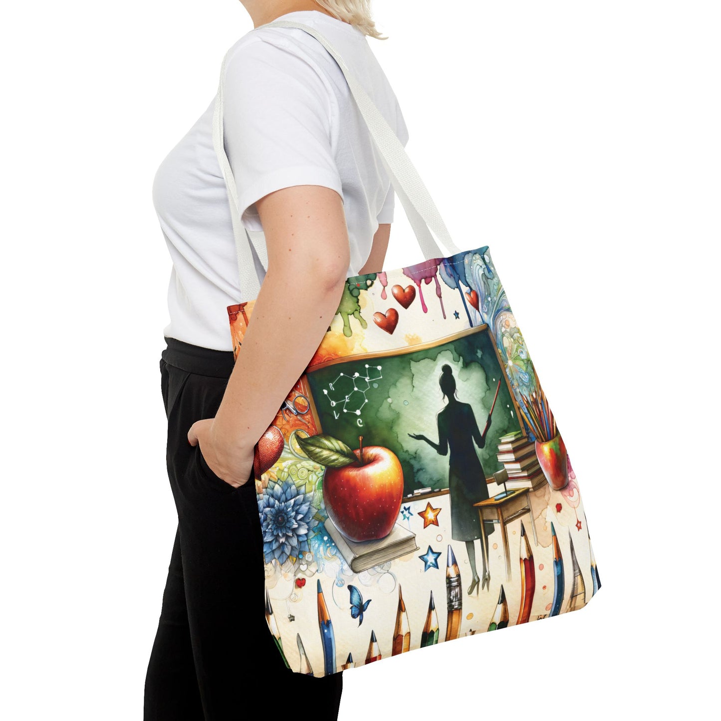 Tote Bag, Teacher, Personalised/Non-Personalised Tote bag, 3 Sizes Available