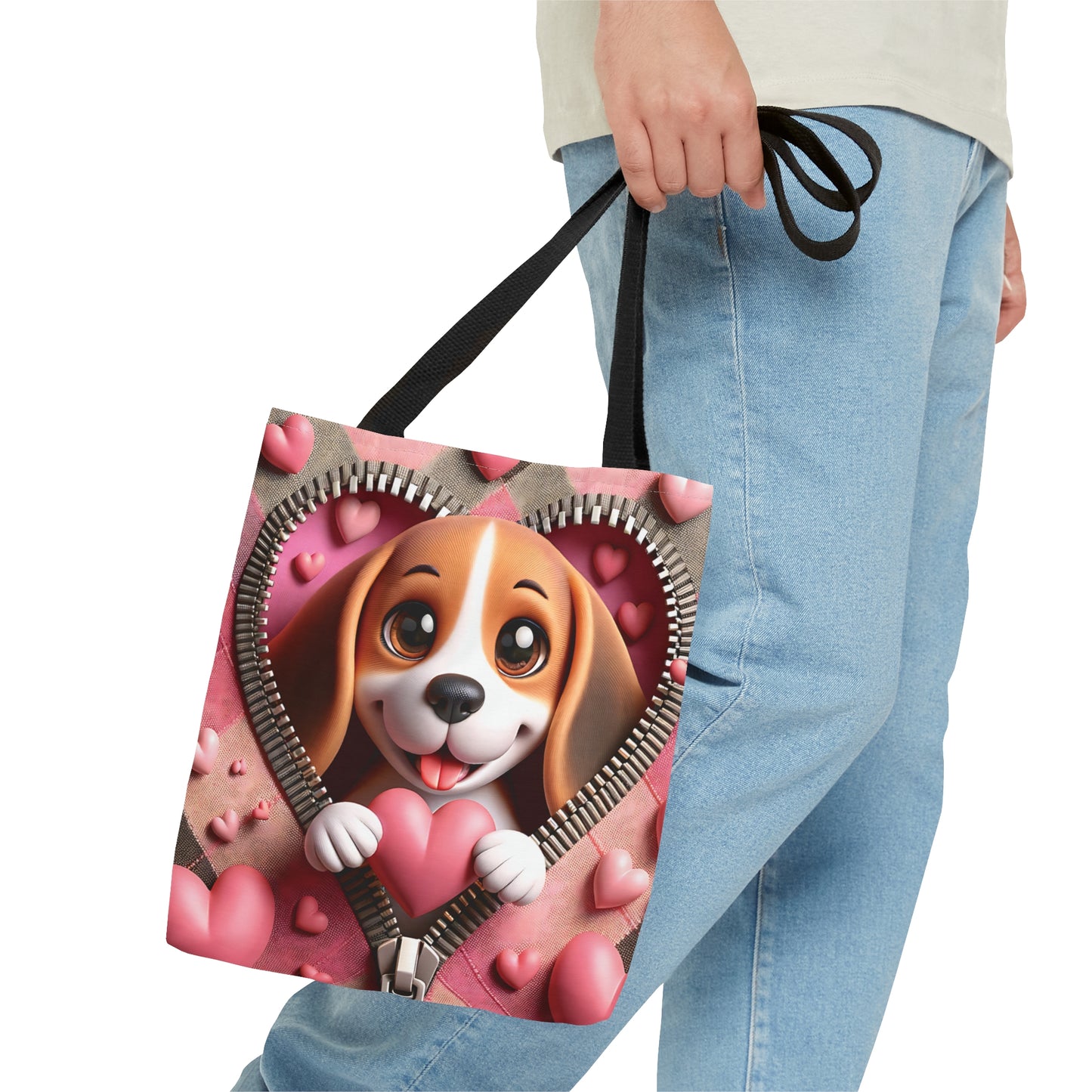 Tote Bag, Cute Dog, Personalised/Non-Personalised Tote bag