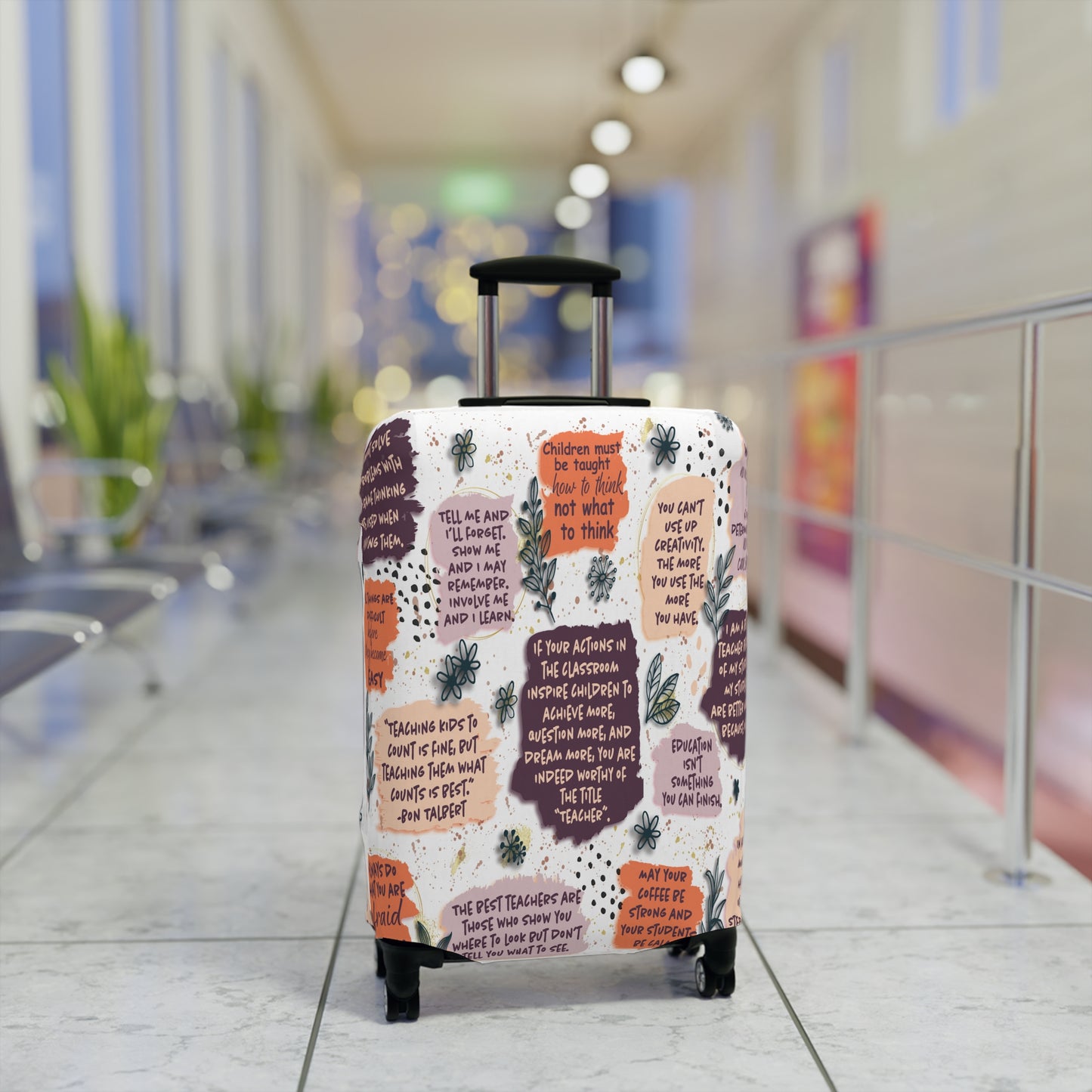 Luggage Cover, Teacher, Affirmations, awd-1439