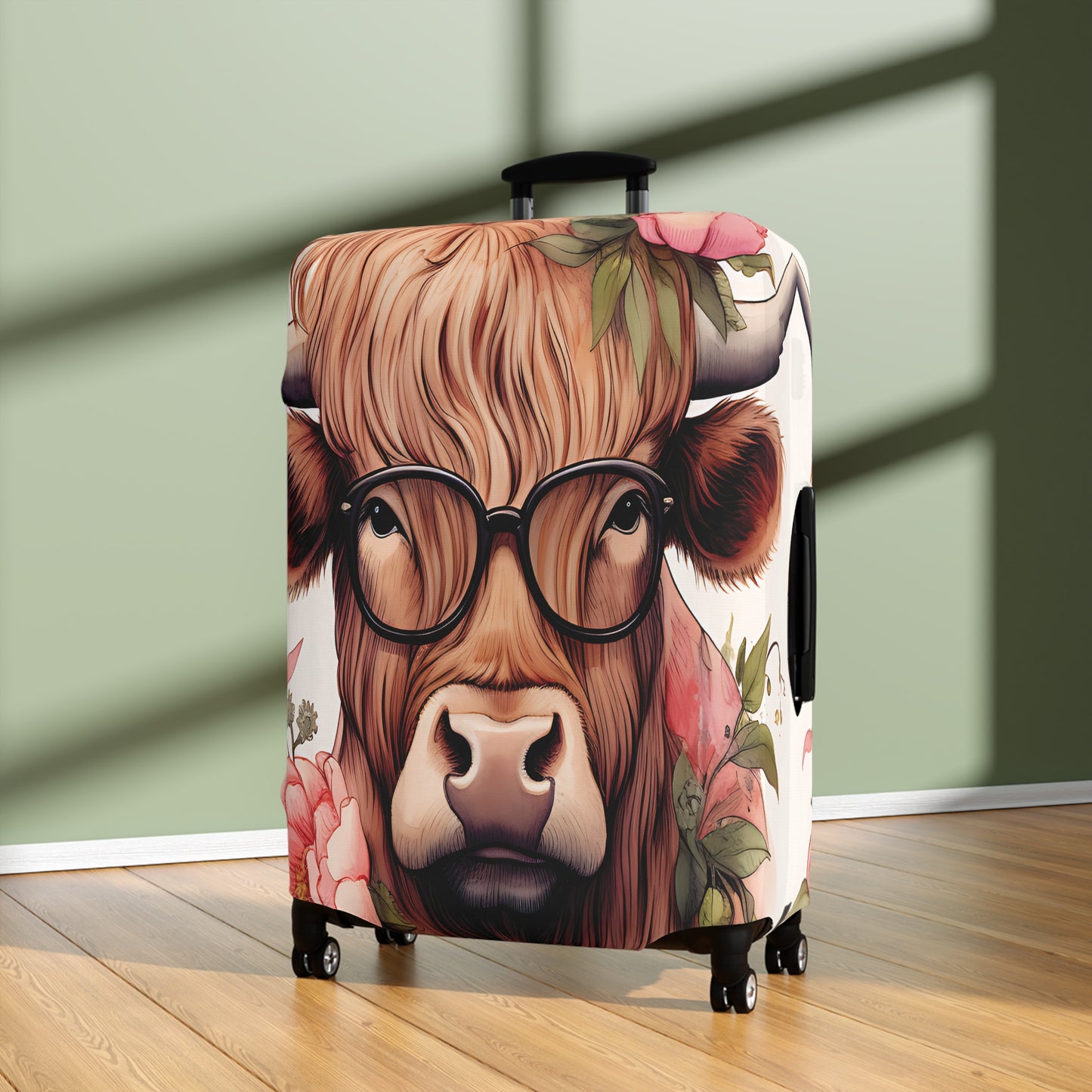 Luggage Cover, Highland Cow, awd-008