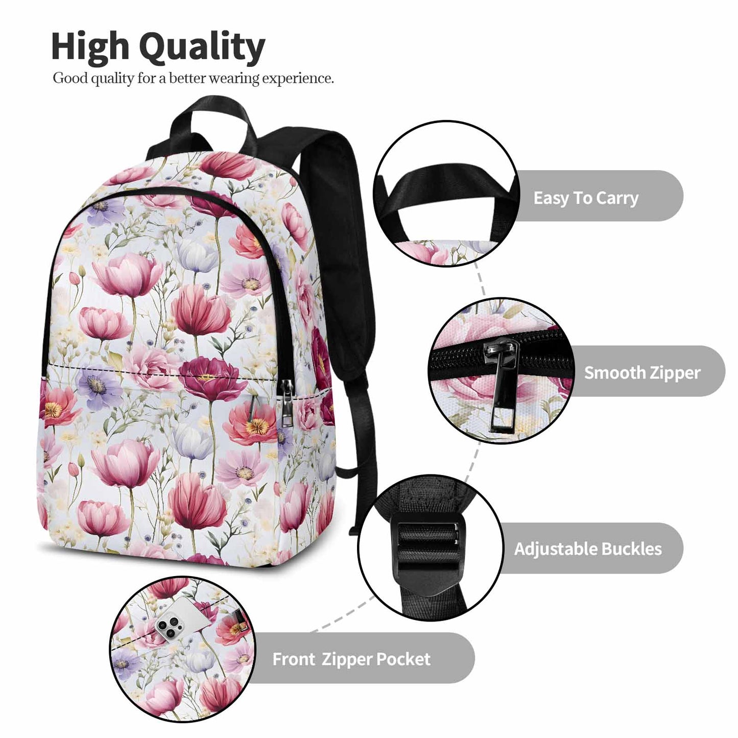 Wildflowers  Adult Casual Backpack