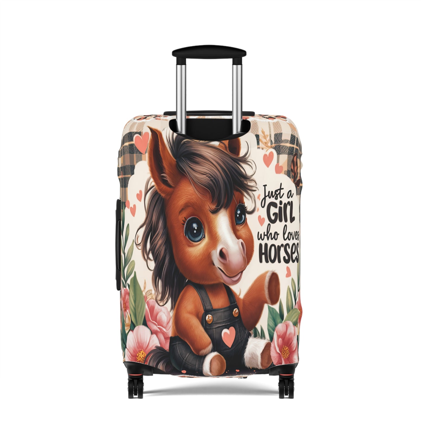 Luggage Cover, Just a Girl who Loves Horses, awd-3095