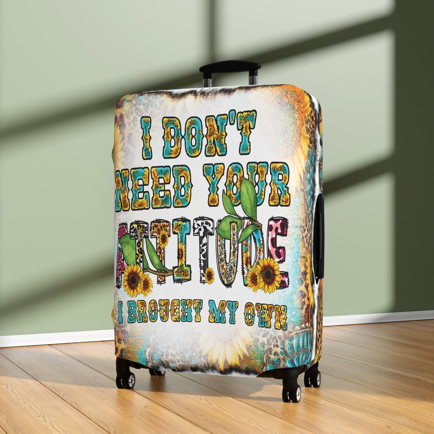 Luggage Cover, Country and Western, I Don't need your Attitude, awd-1033