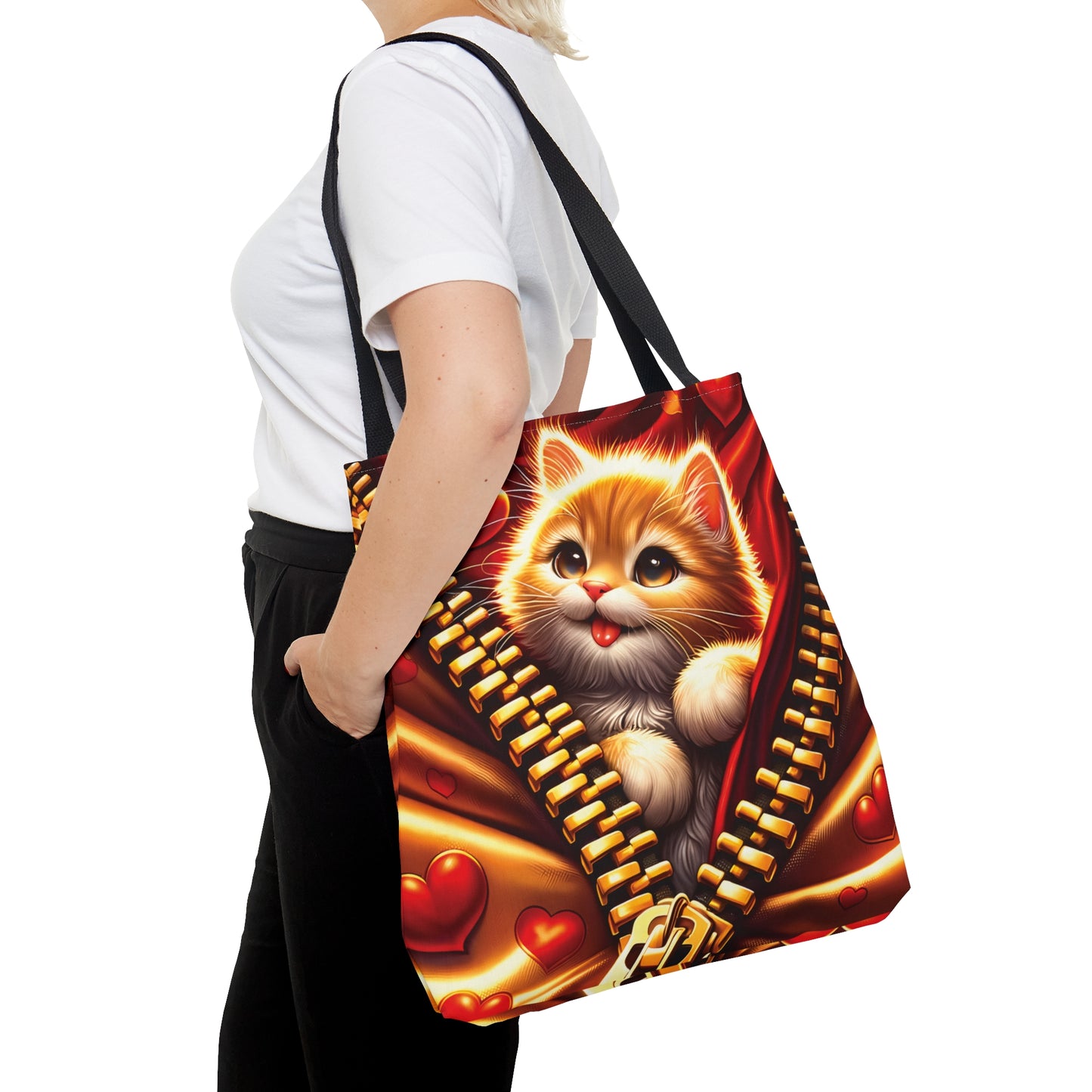 Tote Bag, Cat, Personalised/Non-Personalised Tote bag