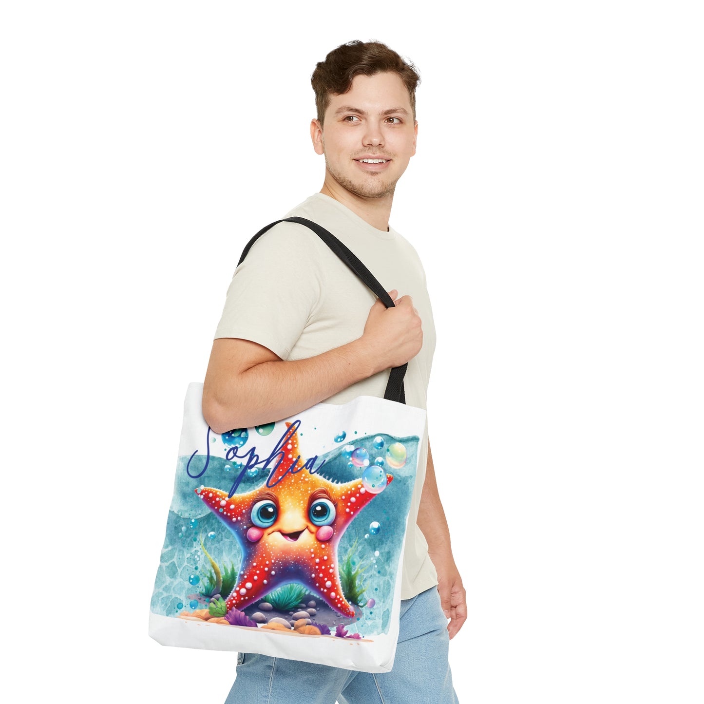 Personalised Tote Bag, Starfish bag, Beach Tote Bag, Personalised/Non-Personalised