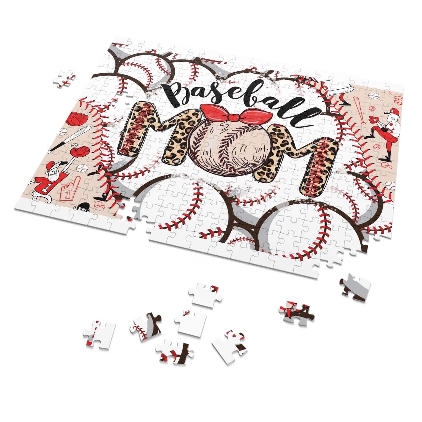 Jigsaw Puzzle in Tin, Baseball Mom, Personalised/Non-Personalised, awd-334 (30, 110, 252, 500,1000-Piece)