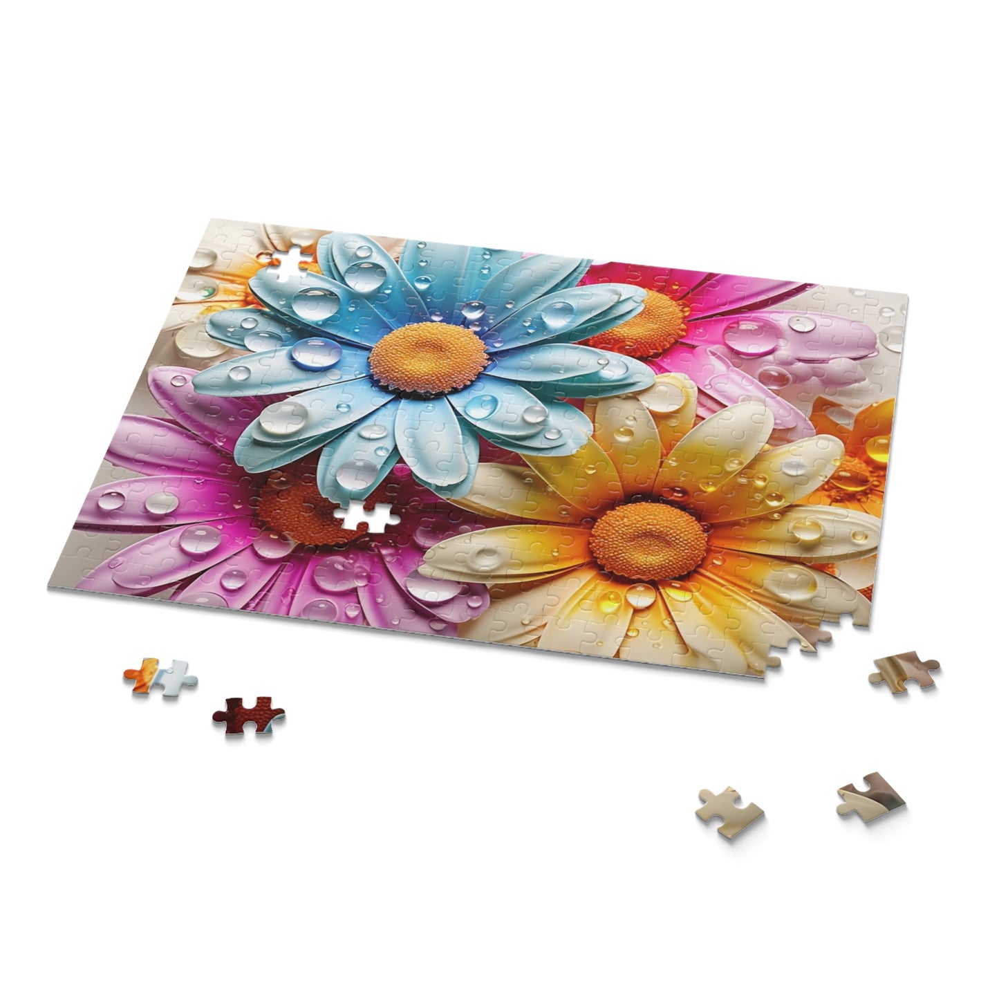 Personalised/Non-Personalised Puzzle, Floral (120, 252, 500-Piece)