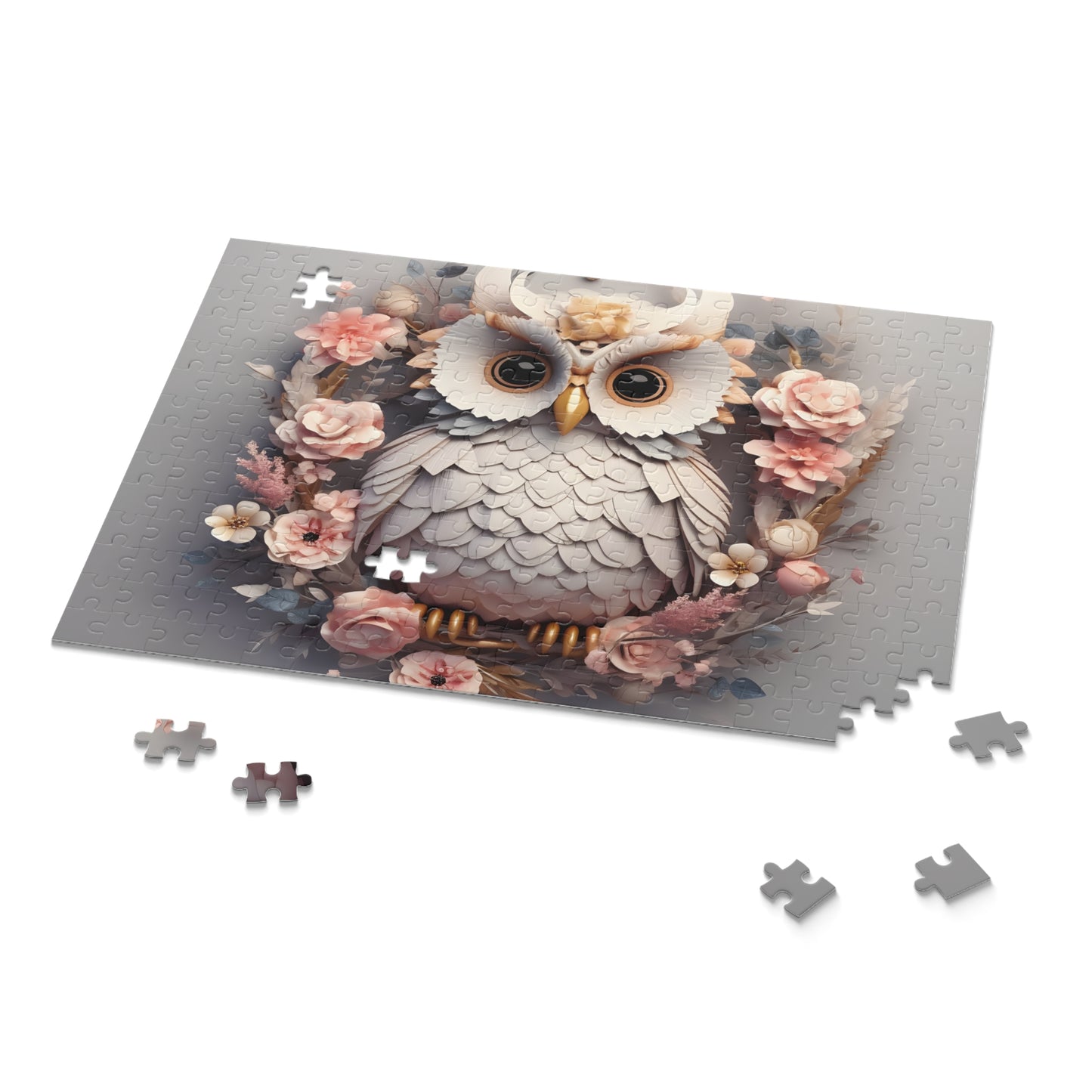 Personalised/Non-Personalised Puzzle, Owl (120, 252, 500-Piece)