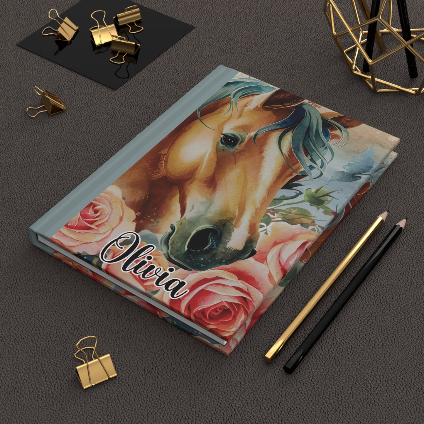 Personalised Hardcover Journal Matte, Country and Western, Horse, awd-1720