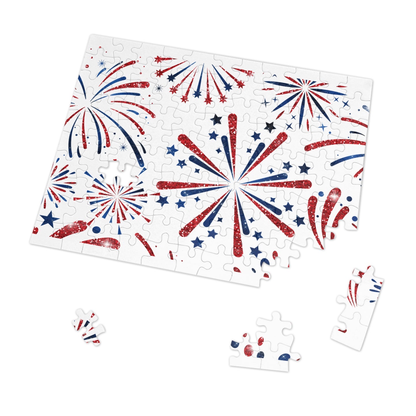 Puzzle, Fireworks, Personalised/Non-Personalised (30, 110, 252, 500,1000-Piece) awd-606