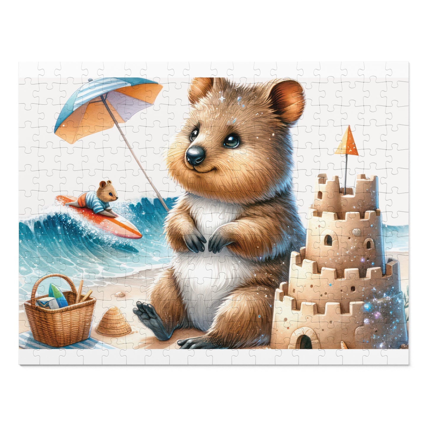 Jigsaw Puzzle in Tin, Australian Animals, Quokka, Personalised/Non-Personalised, awd-1325 (30, 110, 252, 500,1000-Piece)