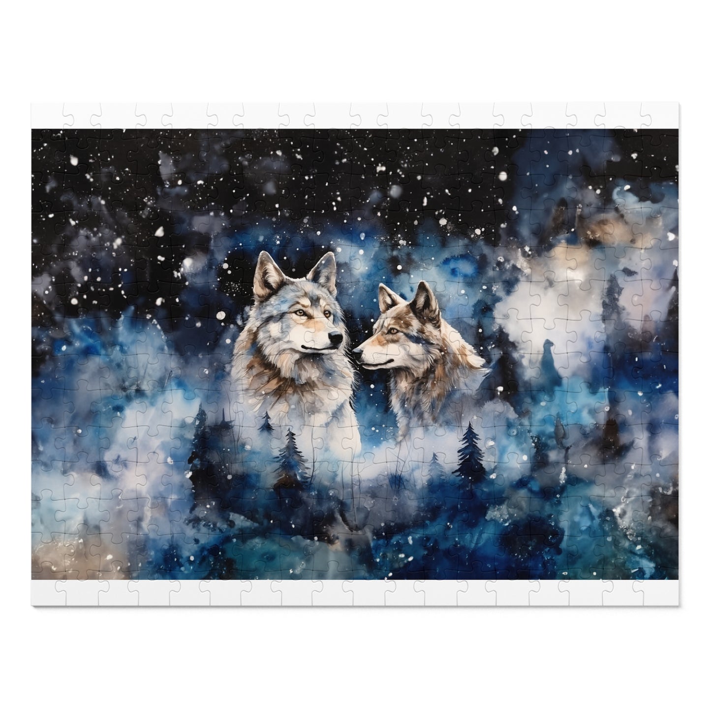 Puzzle, Wolves, Personalised/Non-Personalised (30, 110, 252, 500,1000-Piece)