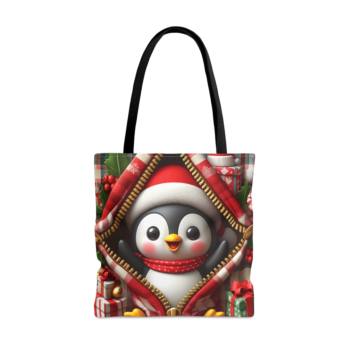 Tote Bag, Christmas, Penguin