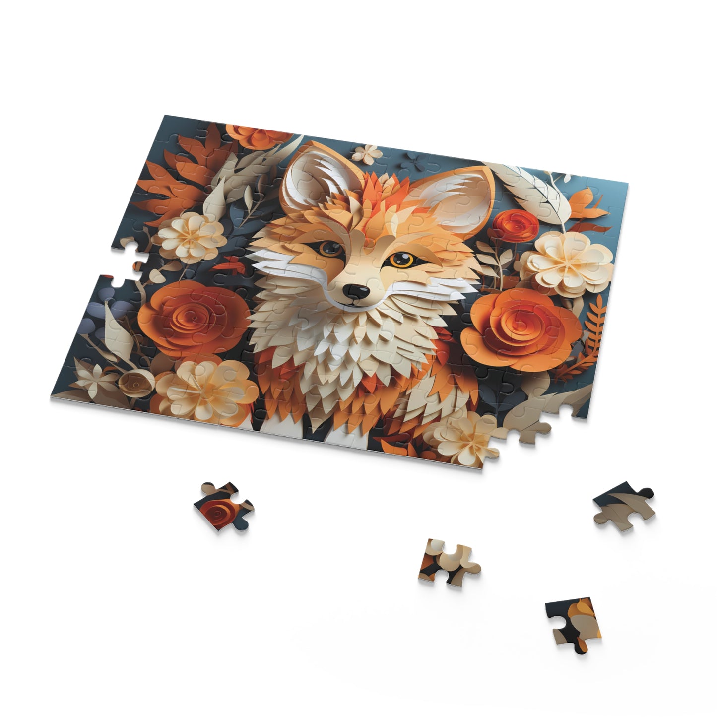 Personalised/Non-Personalised Puzzle, Fox (120, 252, 500-Piece)