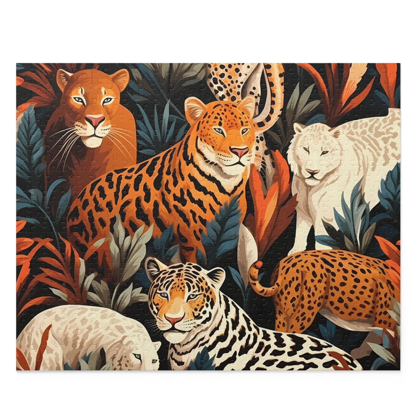 Personalised/Non-Personalised Puzzle, Leopard (120, 252, 500-Piece)