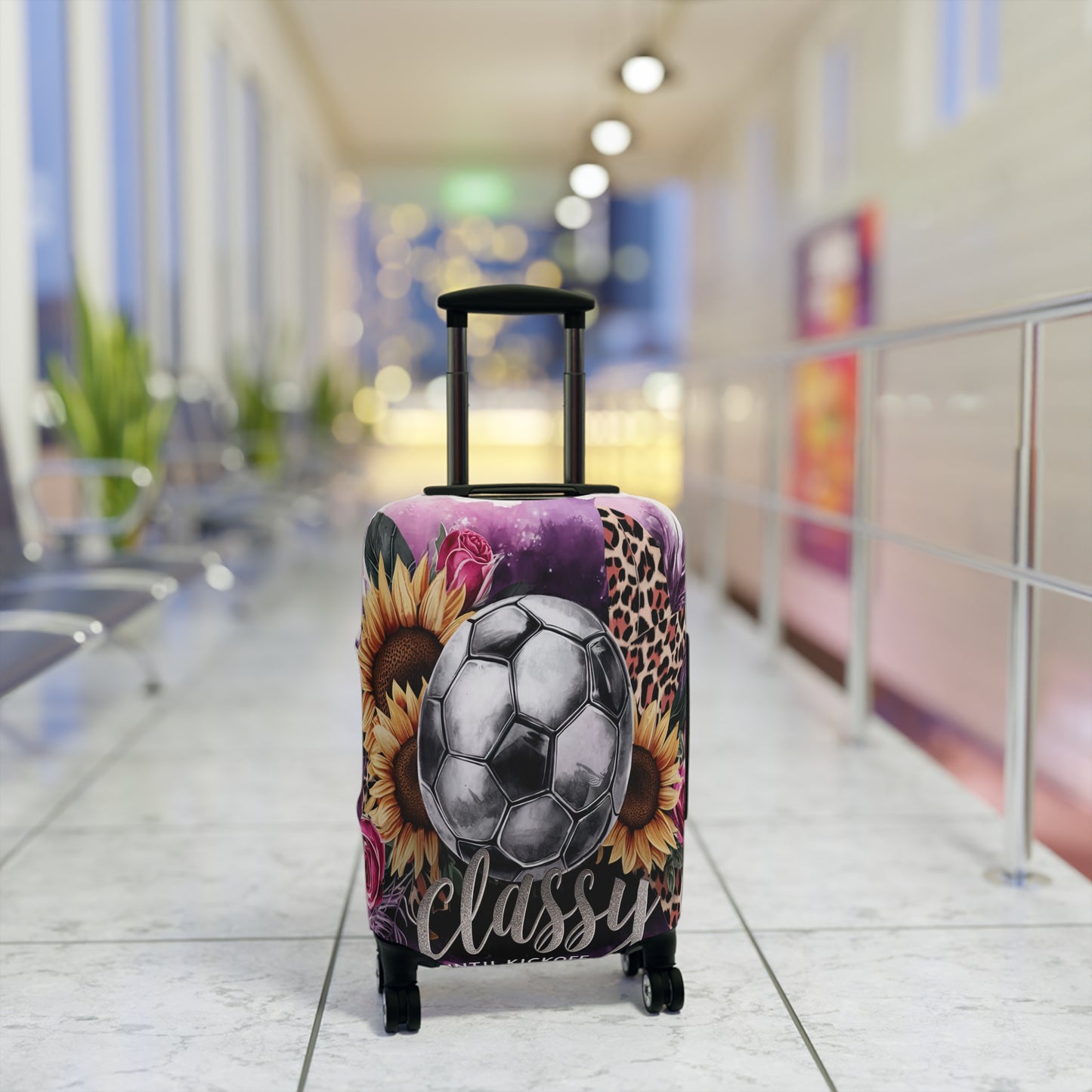 Luggage Cover, Soccer, Classy until Kickoff, awd-1732