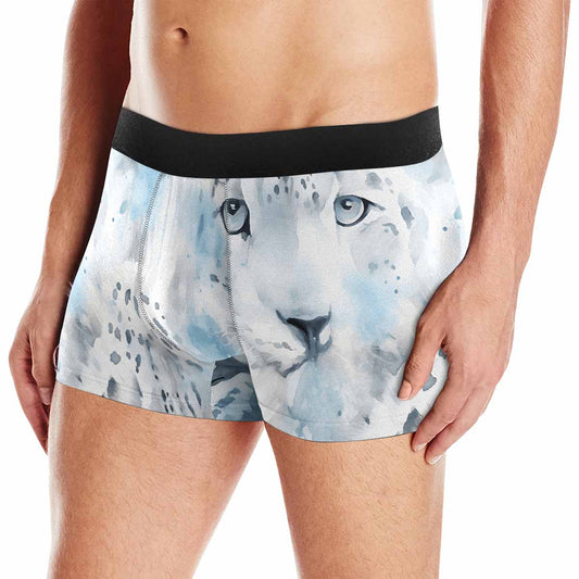 White Leopard AUS Men's All Over Print Boxer Briefs (Made In AUS)