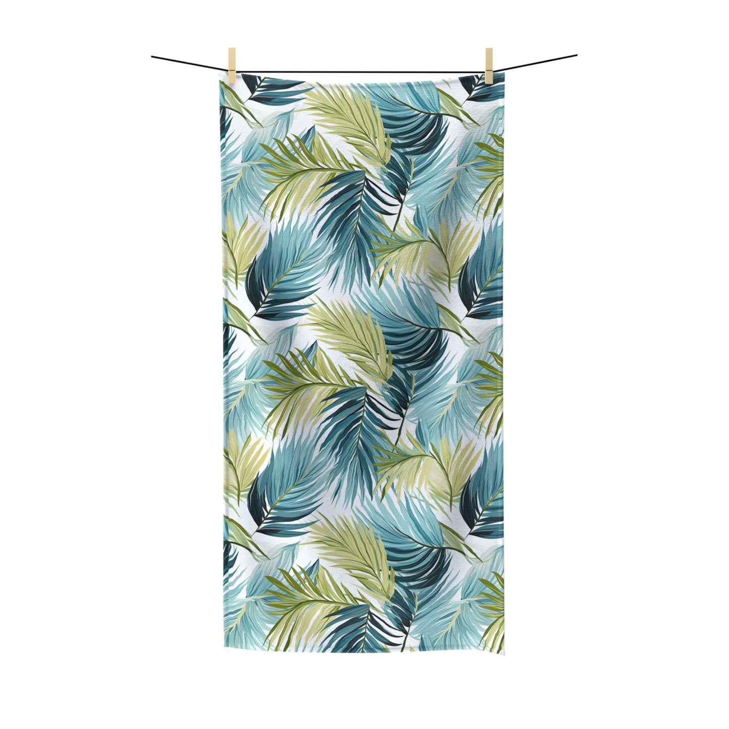 Beach Towel, Leaves, Polycotton Towel