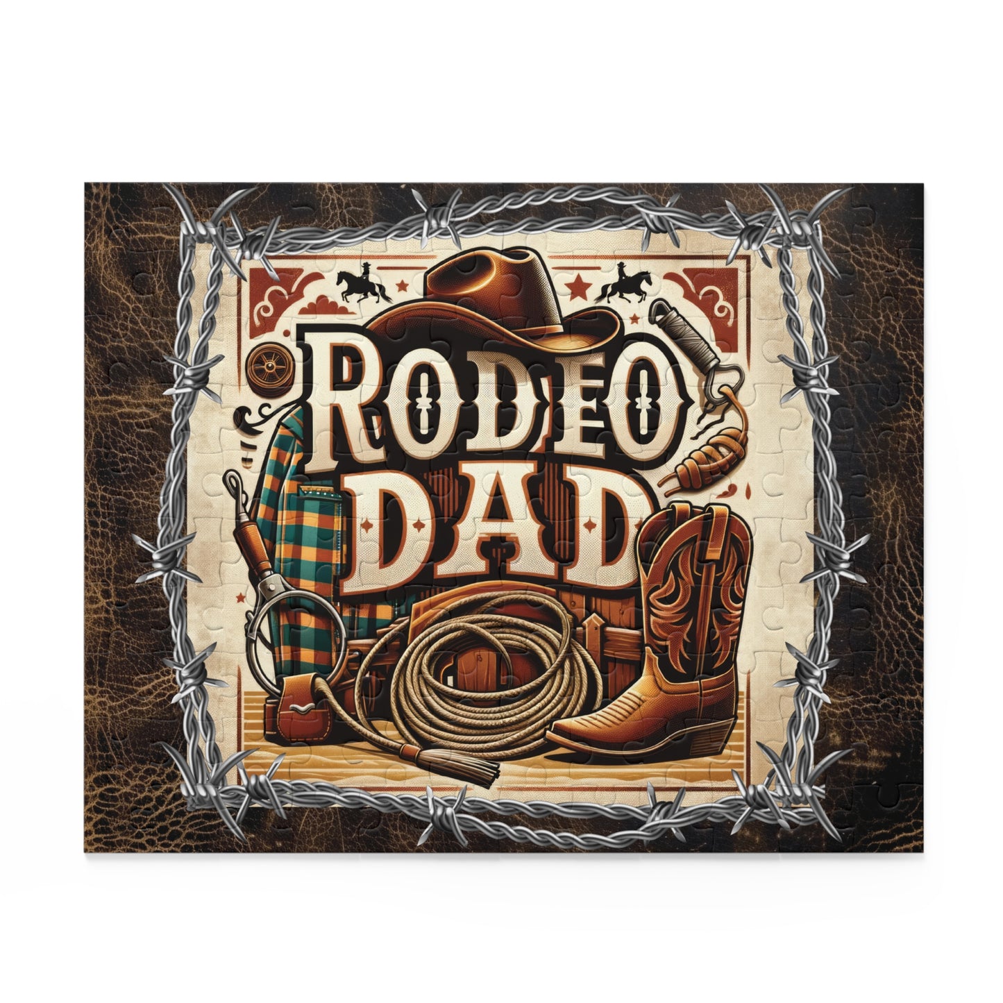 Puzzle, Western, Rodeo Dad  (120, 252, 500-Piece) awd-610