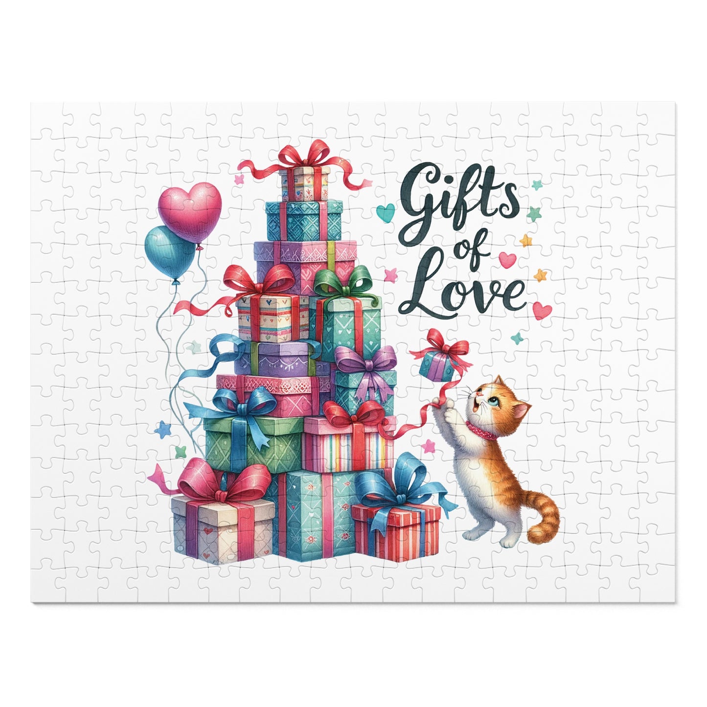 Jigsaw Puzzle, Christmas, Present Tree, Personalised/Non-Personalised (30, 110, 252, 500,1000-Piece)