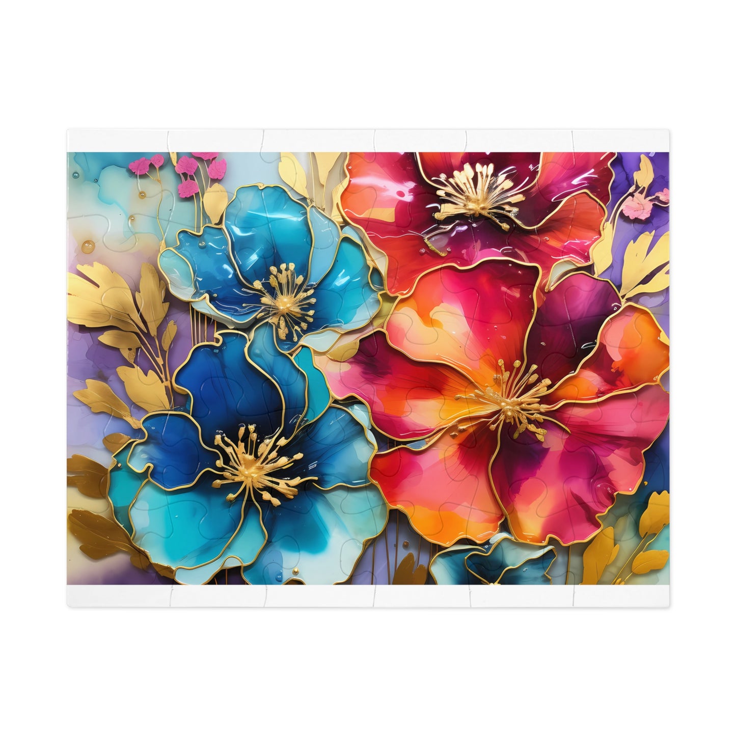 Jigsaw Puzzle, Floral, Personalised/Non-Personalised (30, 110, 252, 500,1000-Piece)