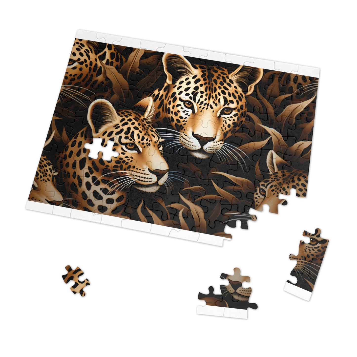 Jigsaw Puzzle, Leopard, Personalised/Non-Personalised (30, 110, 252, 500,1000-Piece)