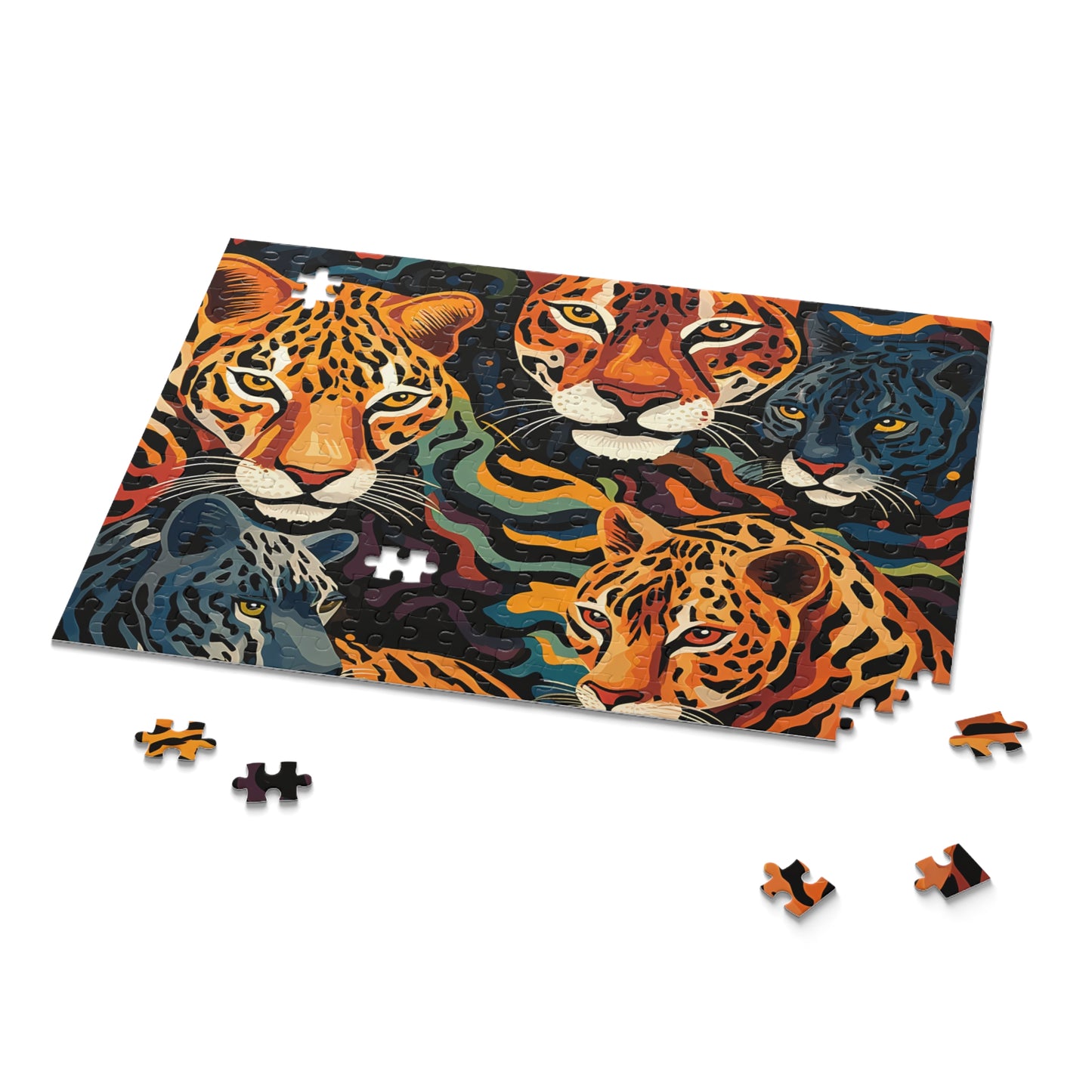 Personalised/Non-Personalised Puzzle, Leopard (120, 252, 500-Piece)