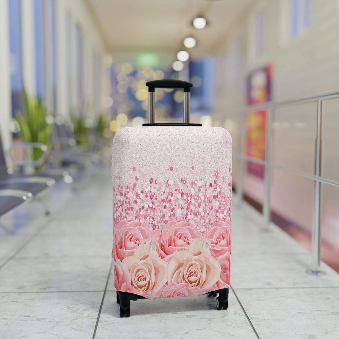 Luggage Cover, Pink Roses, awd-1726