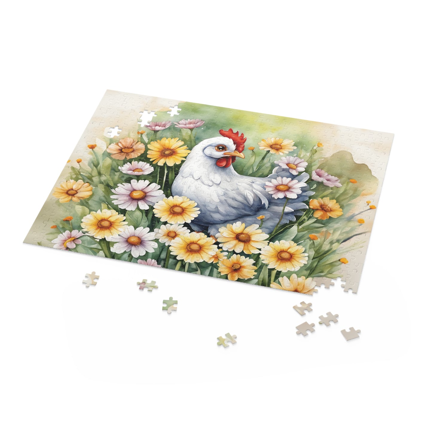 Personalised/Non-Personalised Puzzle, Chicken (120, 252, 500-Piece)