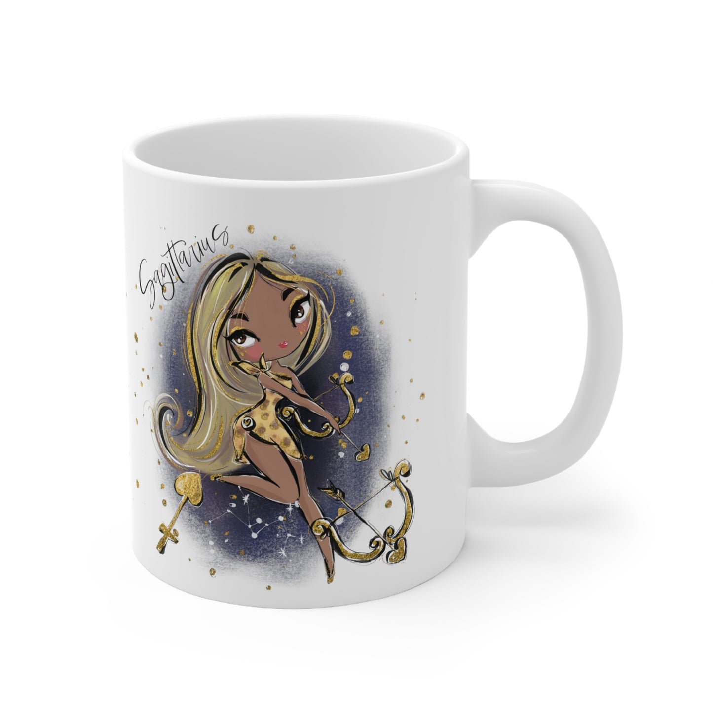 Zodiac Sign, Sagittarius, Ceramic Mug 11oz