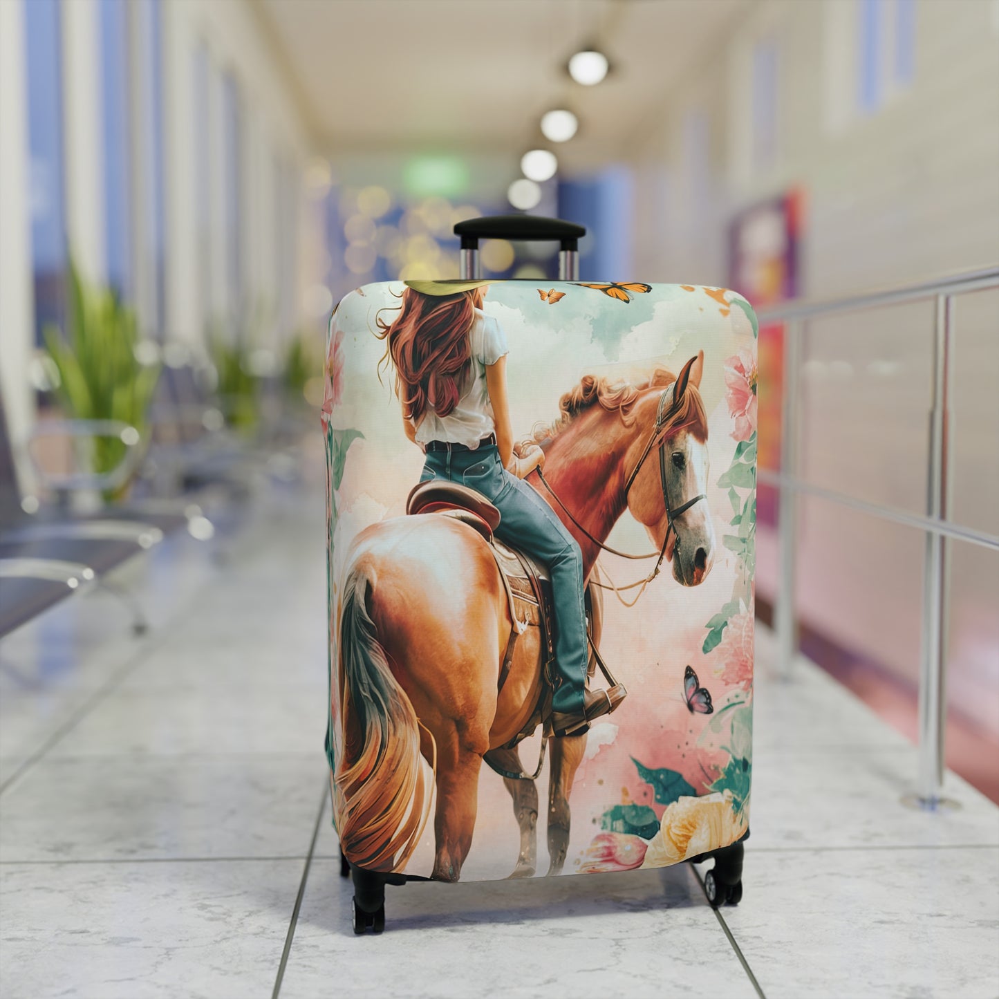 Luggage Cover, Country and Western, Country Girl and Horse, awd-1716