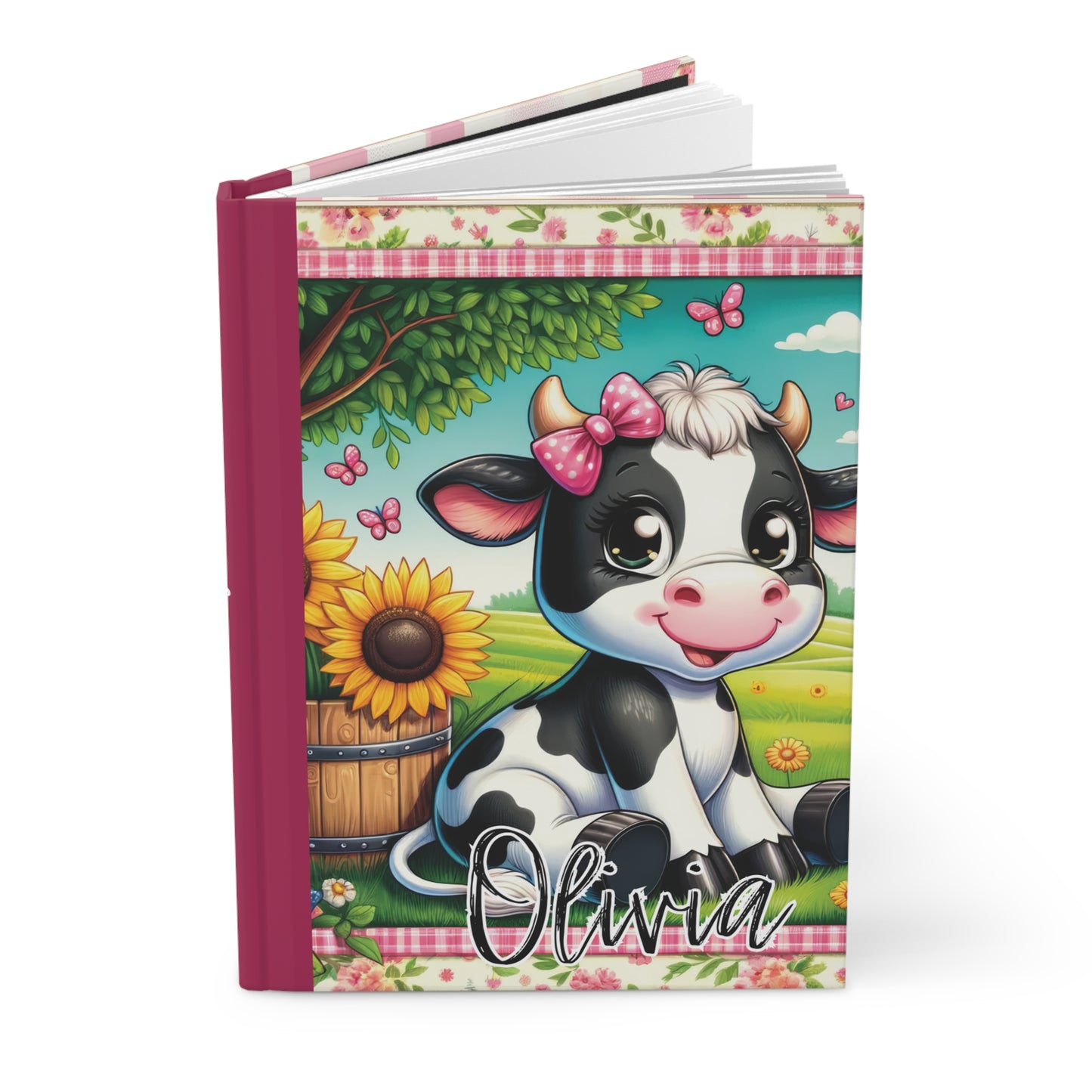 Personalised Hardcover Journal Matte, Cow, awd-1491