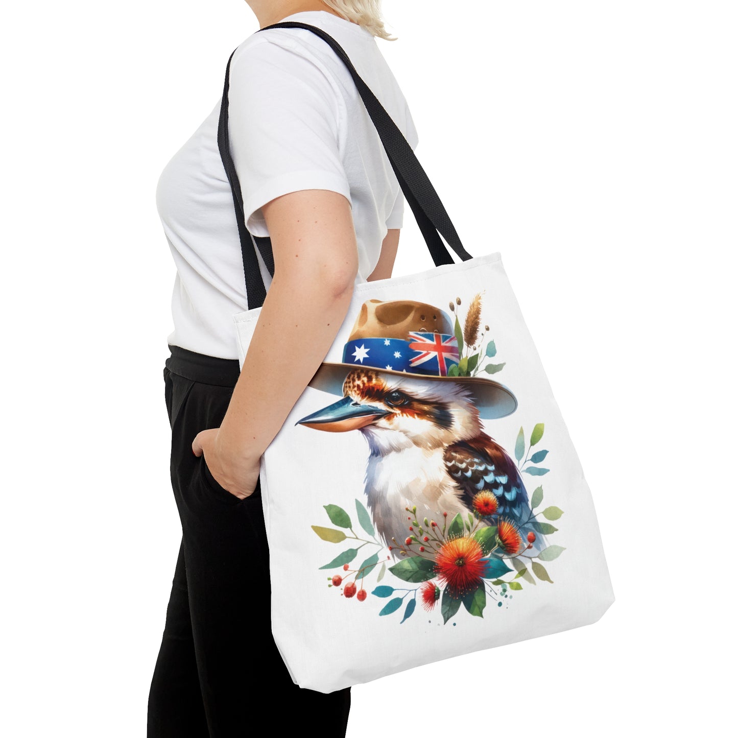 Tote Bag, Australian Animals, Kookaburra, Personalised/Non-Personalised Tote bag