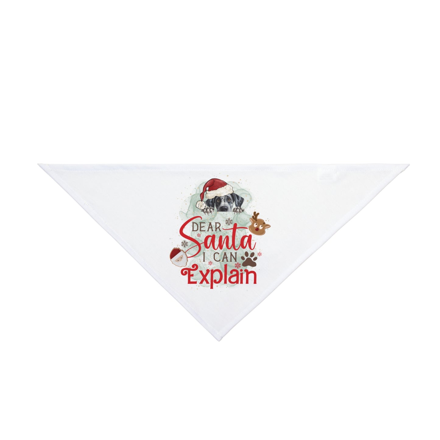 Bandana, Dear Santa I can Explain, Christmas Pet Bandana