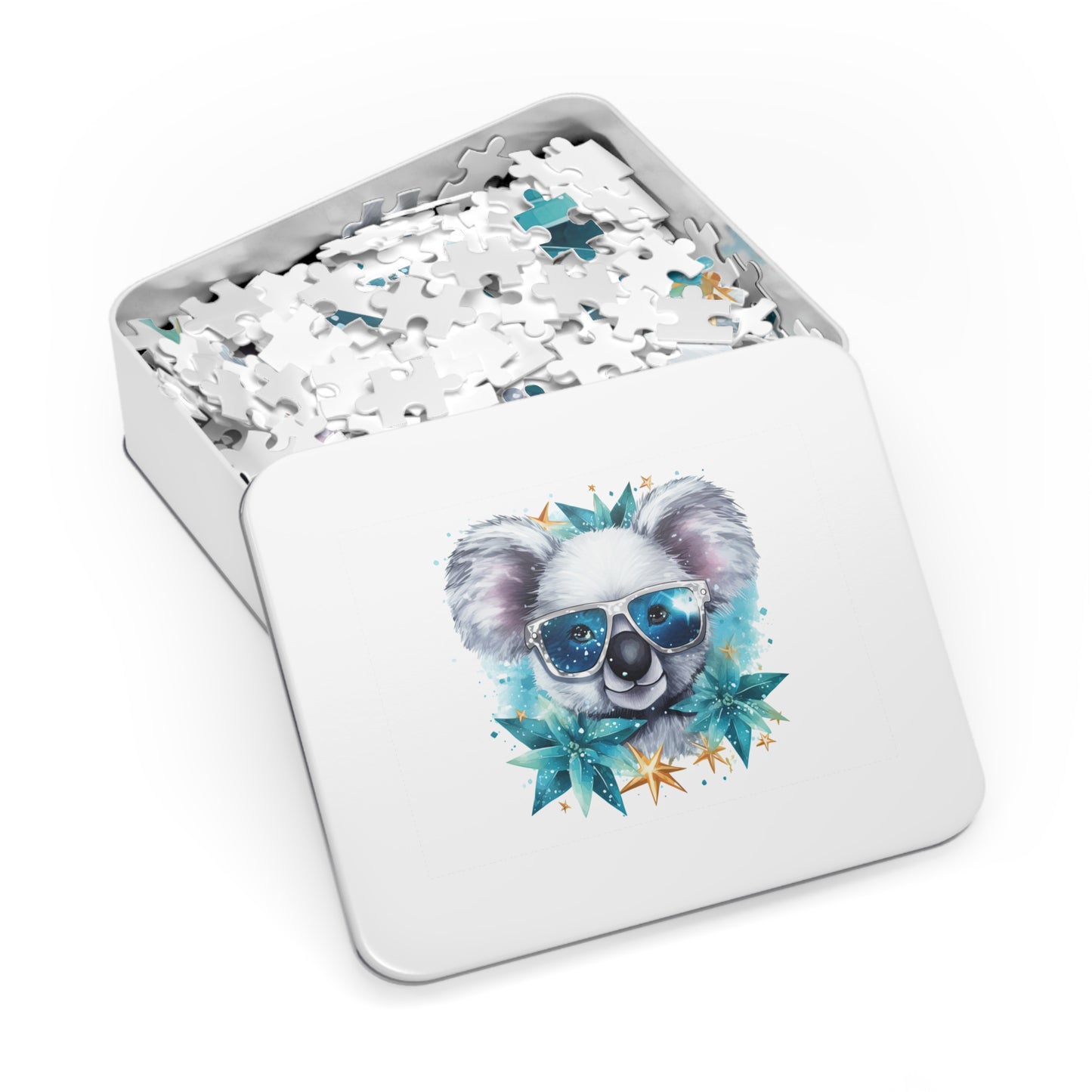 Jigsaw Puzzle in Tin, Australian Animals, Koala, Personalised/Non-Personalised, awd-510 (30, 110, 252, 500,1000-Piece)