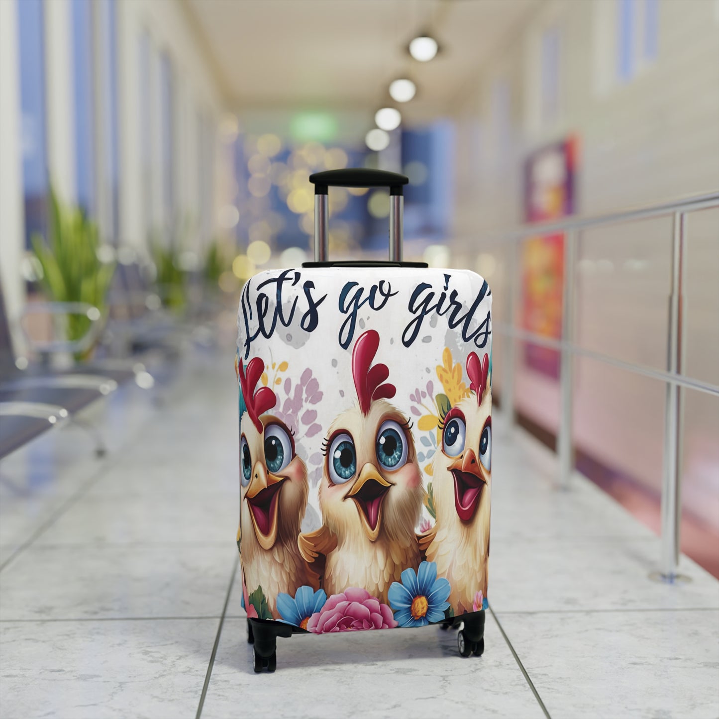 Luggage Cover, Chickens, Let's Go Girls, awd-1675