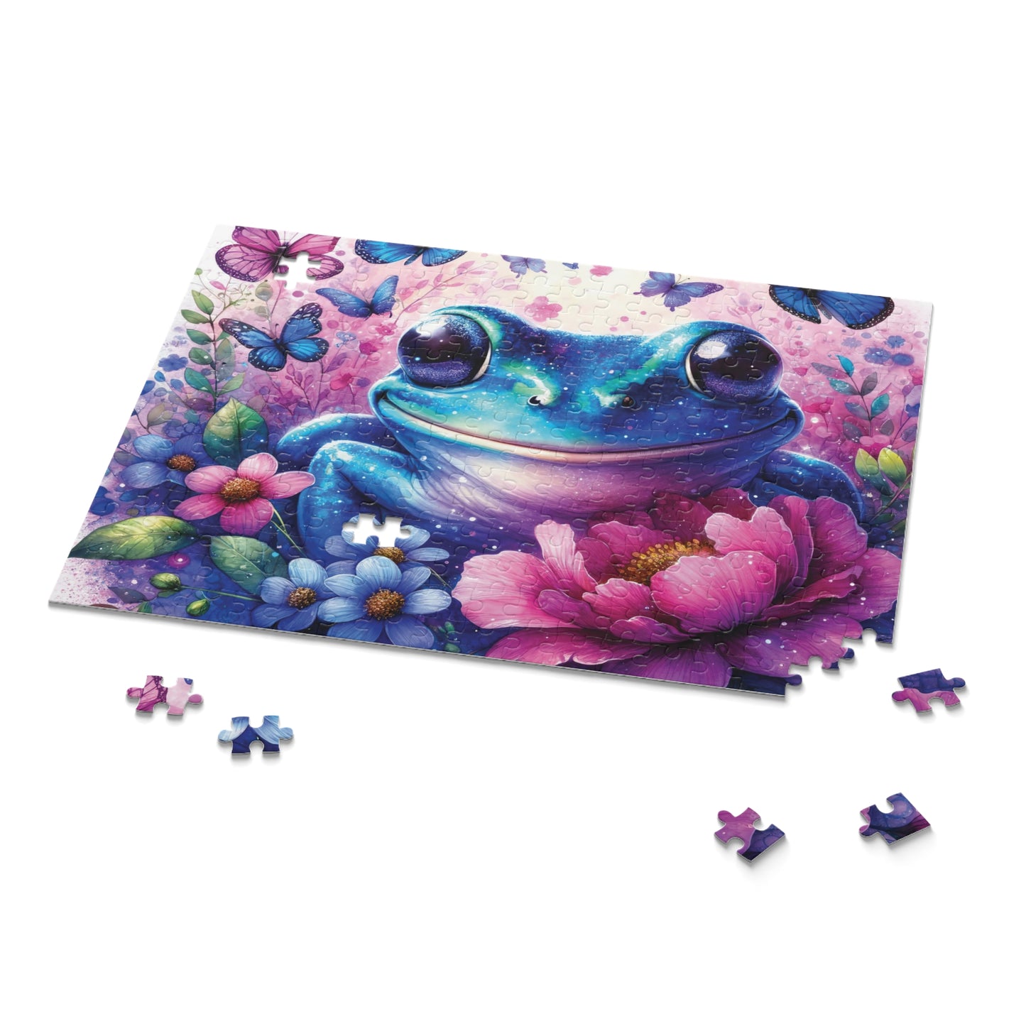 Personalised/Non-Personalised Puzzle, Frog (120, 252, 500-Piece)