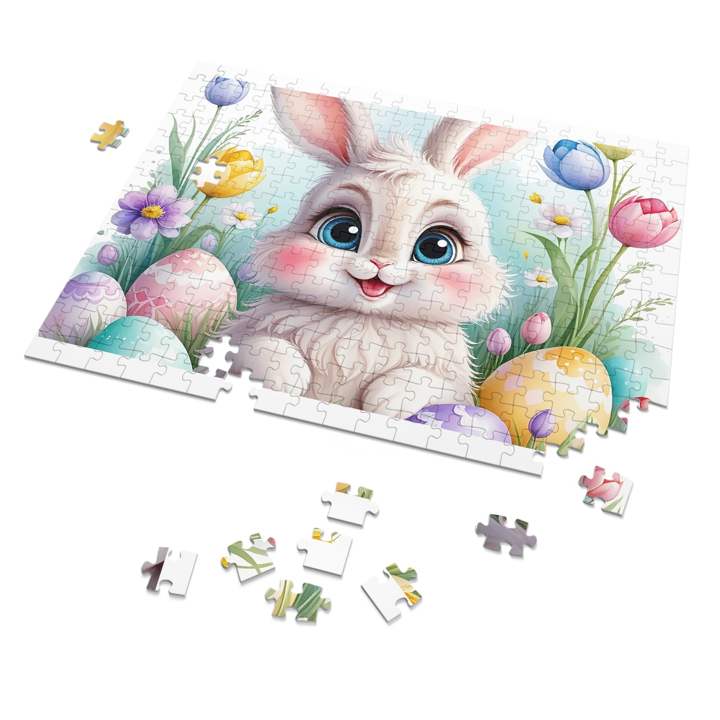 Puzzle, Easter, Rabbit, Personalised/Non-Personalised (30, 110, 252, 500,1000-Piece) awd-647