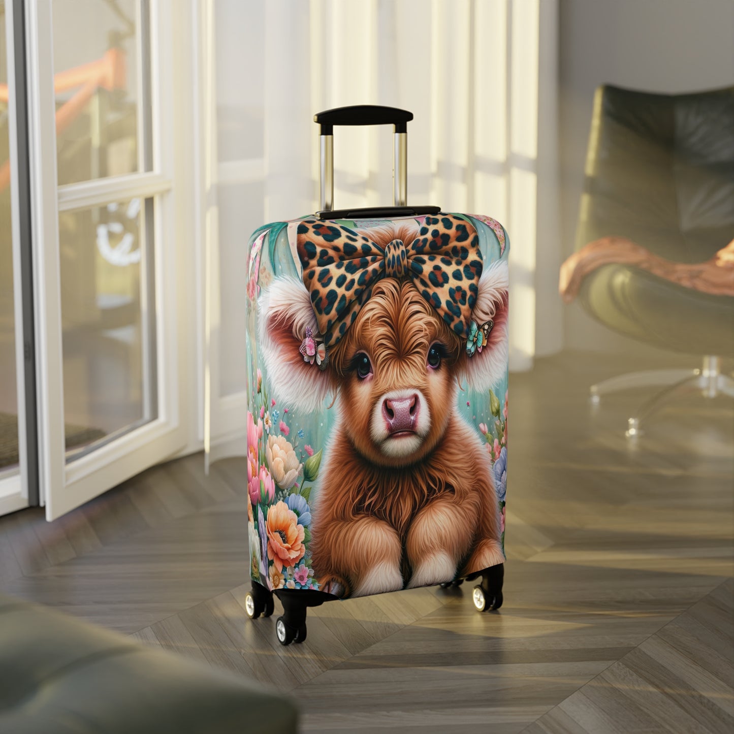 Luggage Cover, Highland Cow, awd-5006