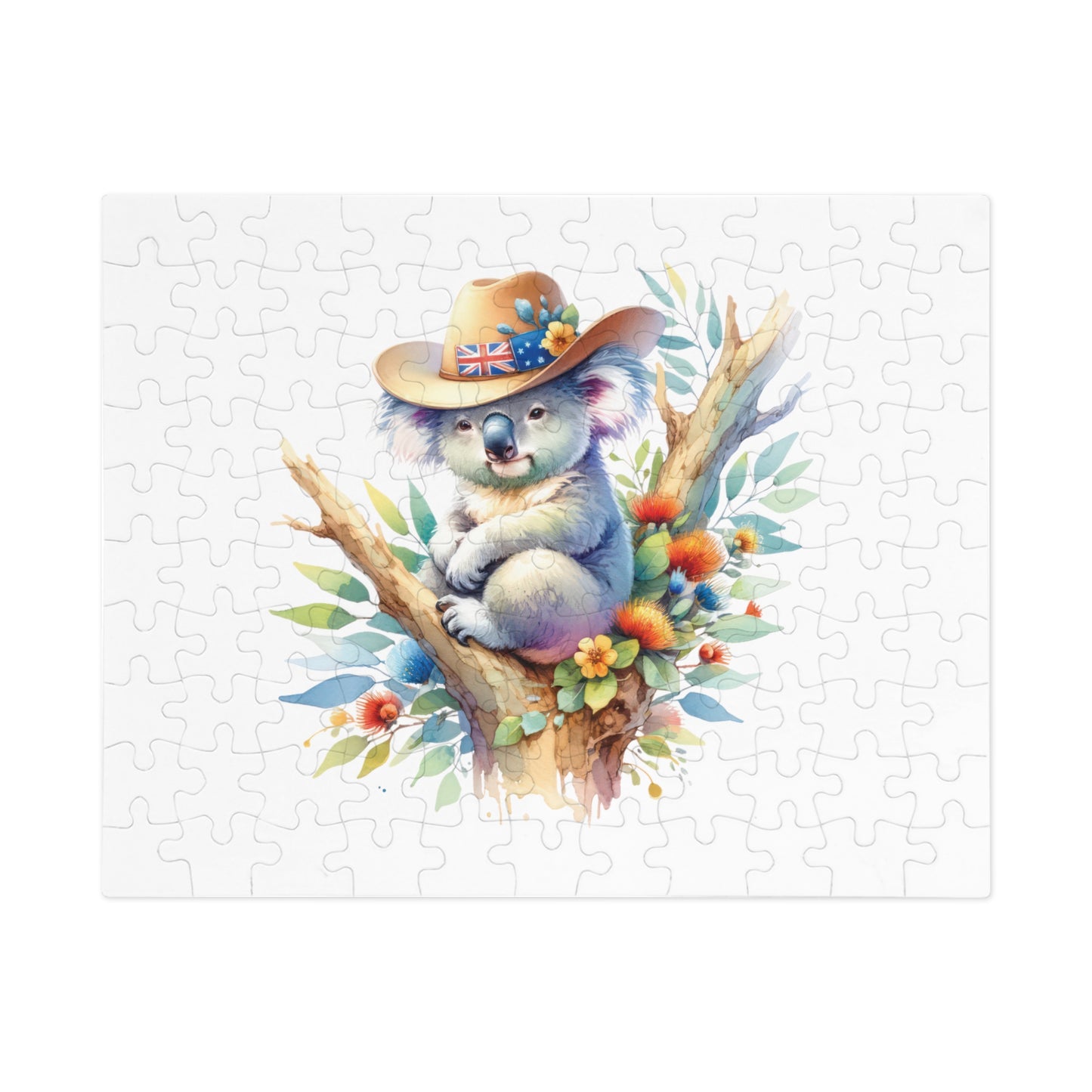 Jigsaw Puzzle in Tin, Australian Animals, Koala, Personalised/Non-Personalised, awd-1316 (30, 110, 252, 500,1000-Piece)