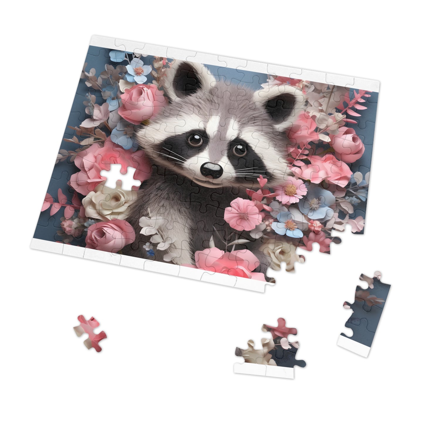 Jigsaw Puzzle, Racoon, Personalised/Non-Personalised (30, 110, 252, 500,1000-Piece)