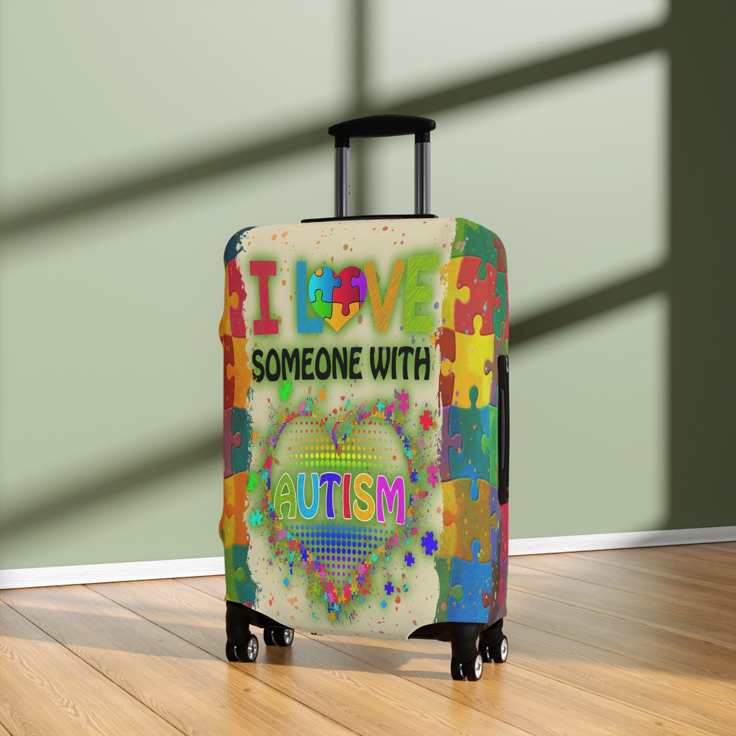 Luggage Cover, I Love someone with Autism, awd-1459b