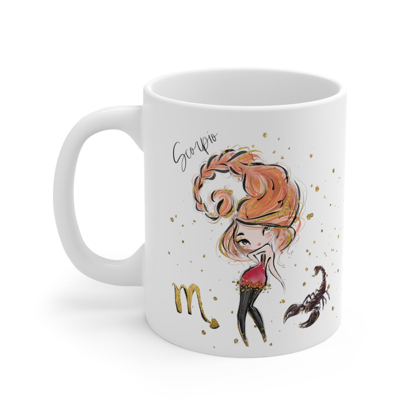 Personalised/Non Personalised Zodiac Sign, Scorpio, Ceramic Mug 11oz