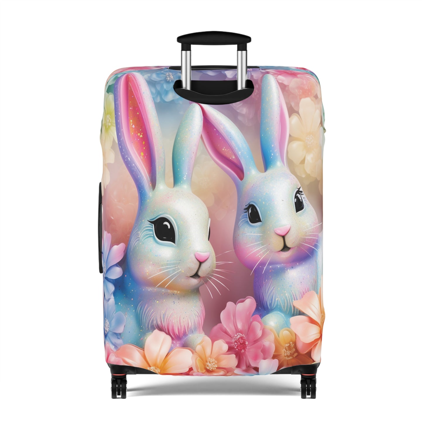 Luggage Cover, Easter, Floral Rabbits, awd-703