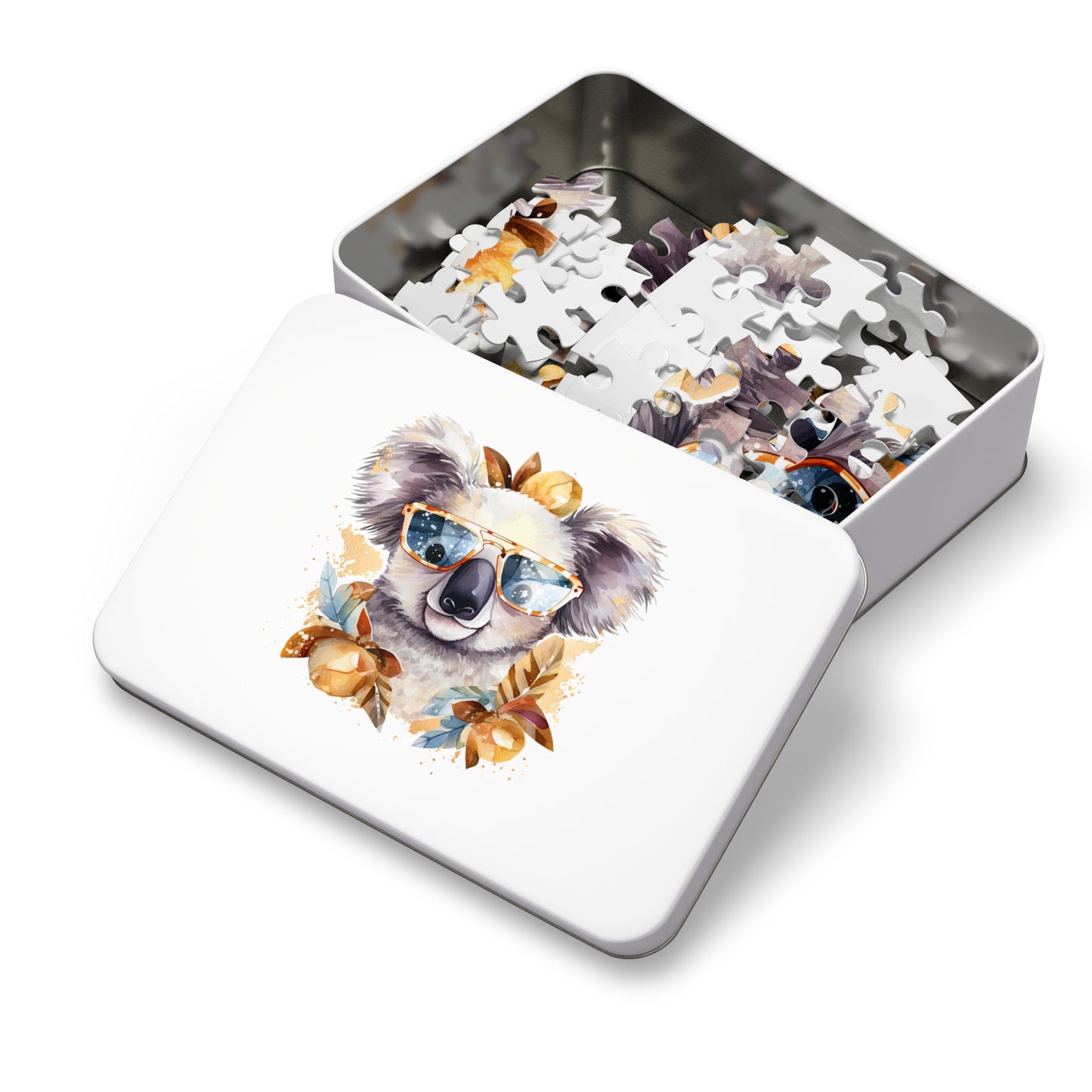 Jigsaw Puzzle in Tin, Australian Animals, Koala, Personalised/Non-Personalised, awd-509 (30, 110, 252, 500,1000-Piece)