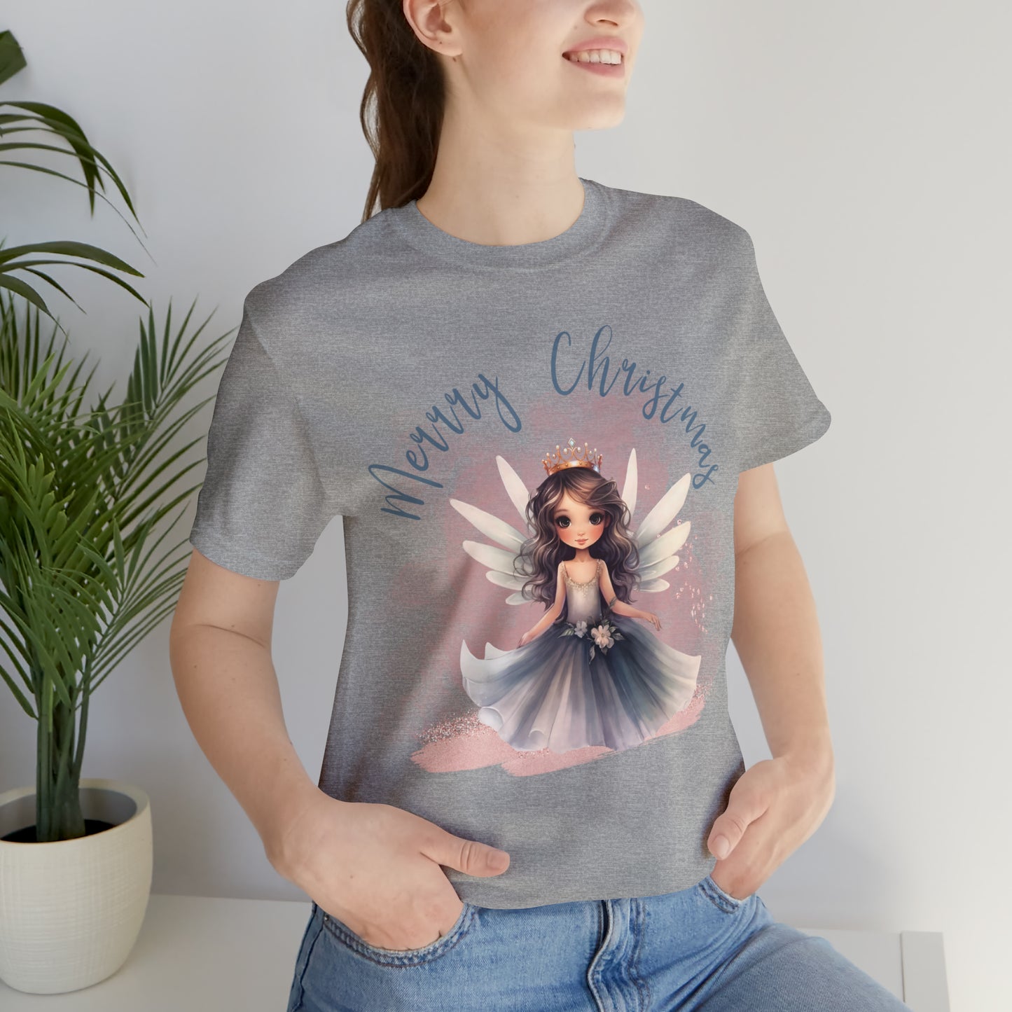 Unisex Jersey Short Sleeve Tee Christmas, Women's Fairy TShirt - A00003